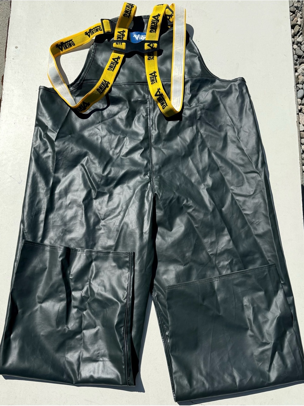 Yellow-Trim Waterproof Bib Pants - Work-Ready Protection